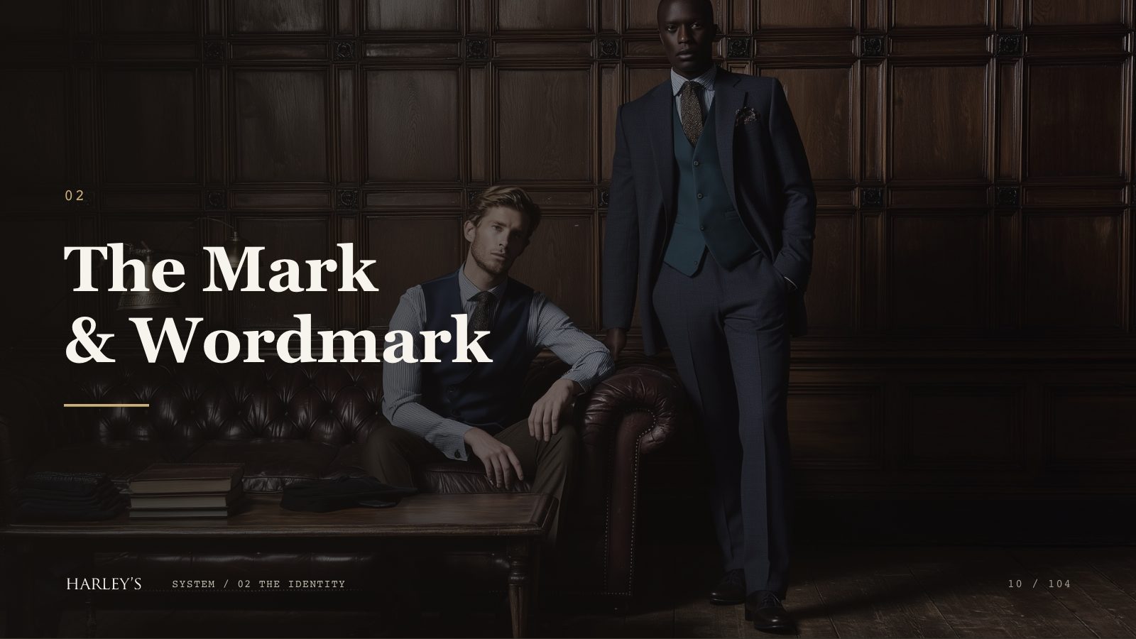 Harley’s brand book slide 11 of 106: The Mark & Wordmark
