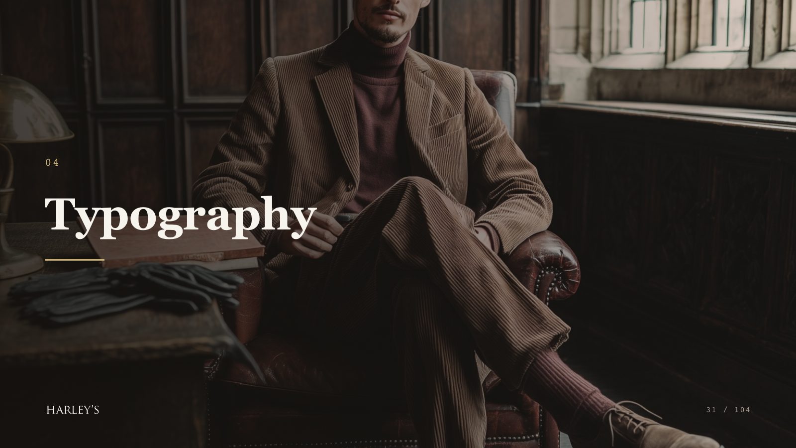 Harley’s brand book slide 32 of 106: Typography