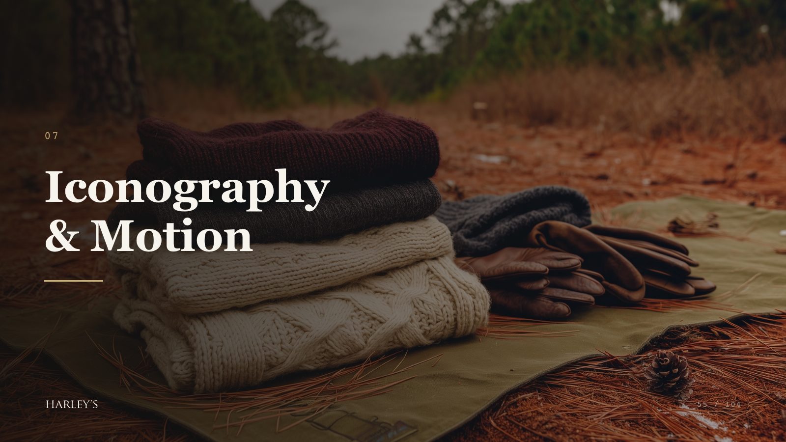 Harley’s brand book slide 56 of 106: Iconography & Motion
