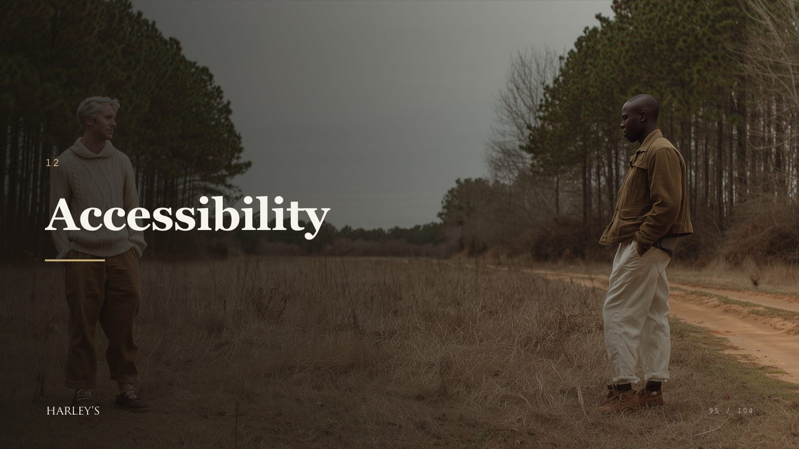 Harley’s brand book slide 96 of 106: Accessibility