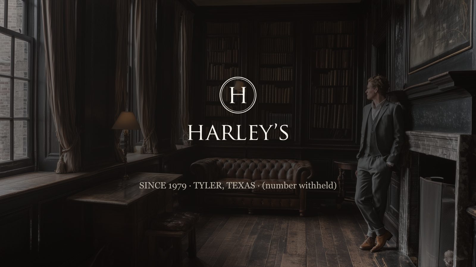 Harley’s brand book slide 106 of 106: HARLEY’S — a kept room you can walk into