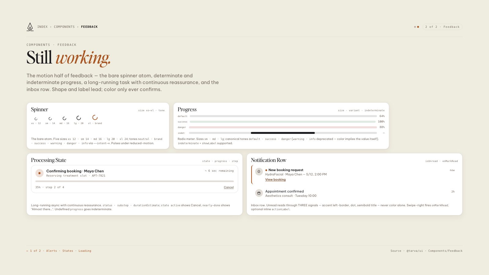 Lumos brand book slide: Feedback · 2 of 2