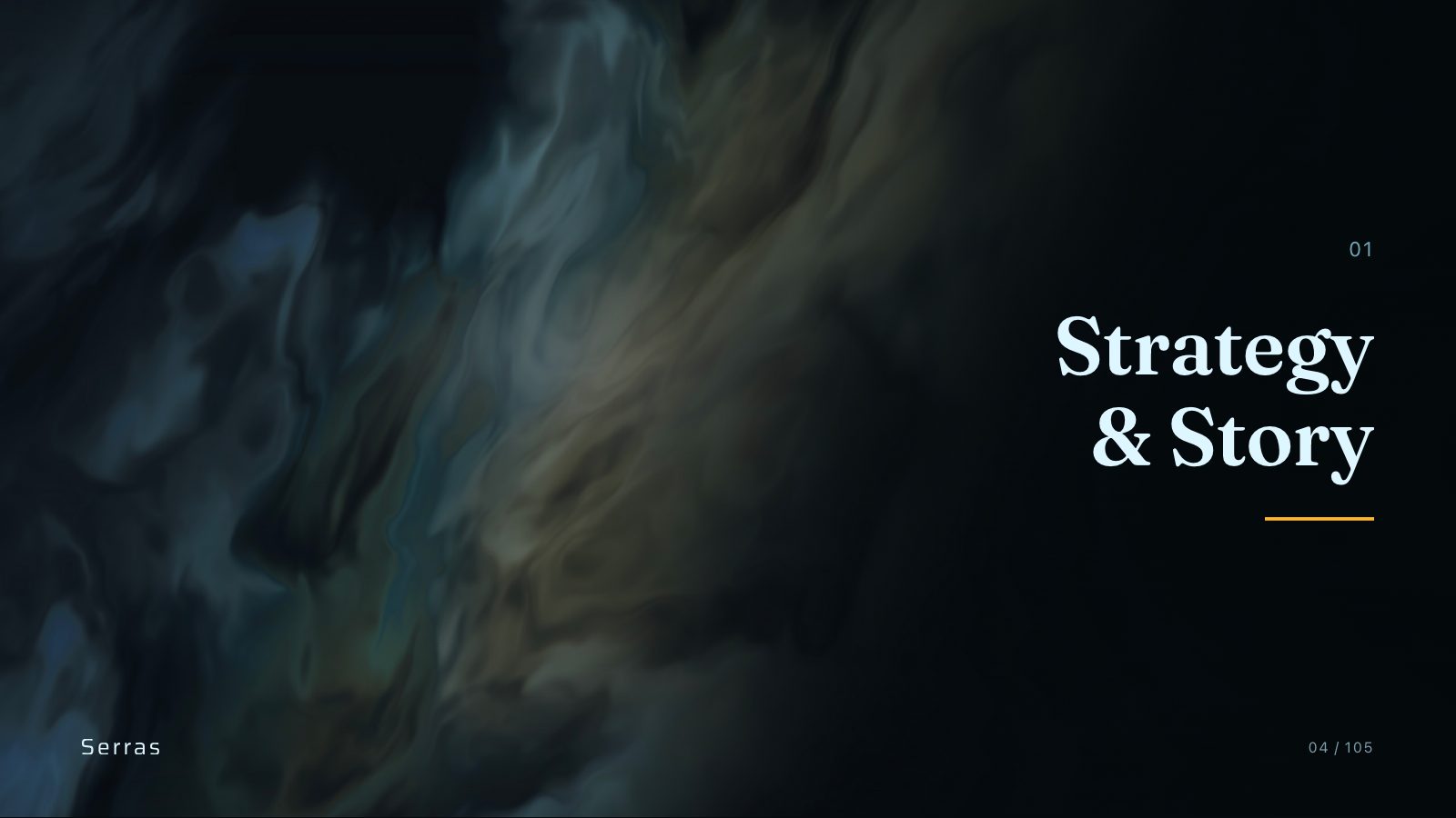 Serras brand book slide 5 of 107: Strategy & Story