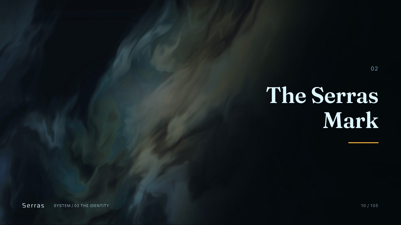 Serras brand book slide 11 of 107: The Serras Mark