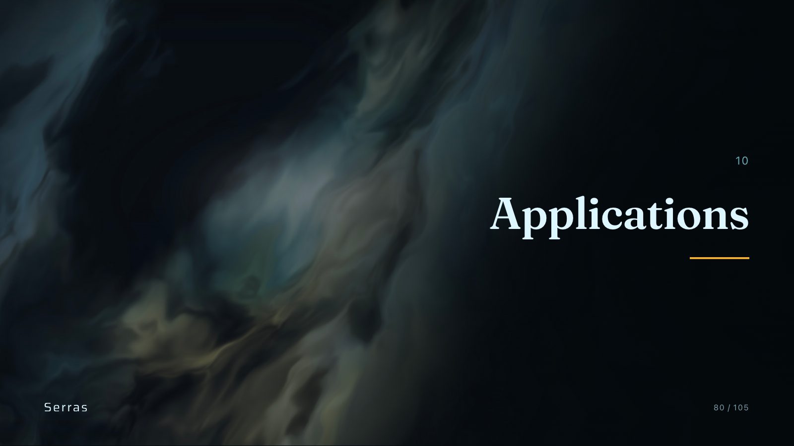 Serras brand book slide 81 of 107: Applications