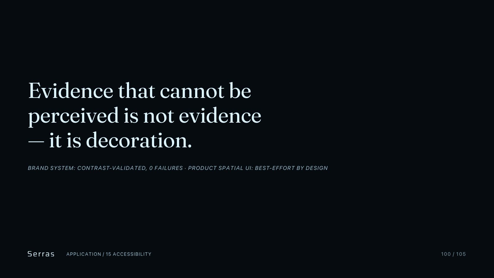 Serras brand book slide 101 of 107