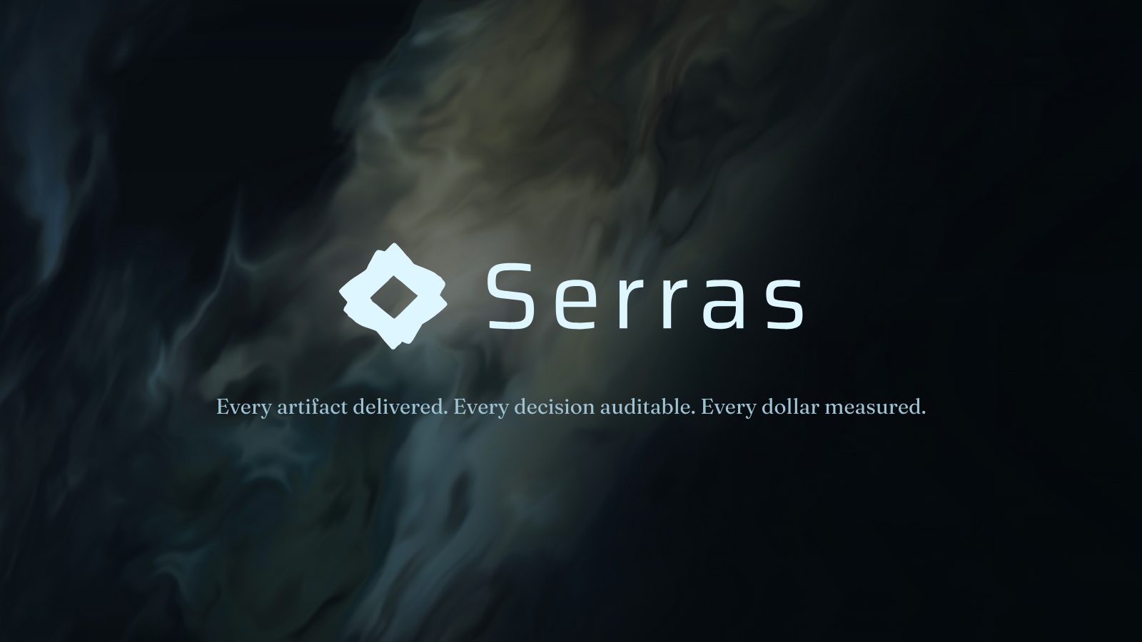Serras brand book slide 107 of 107: SERRAS — nothing ships on a failed audit