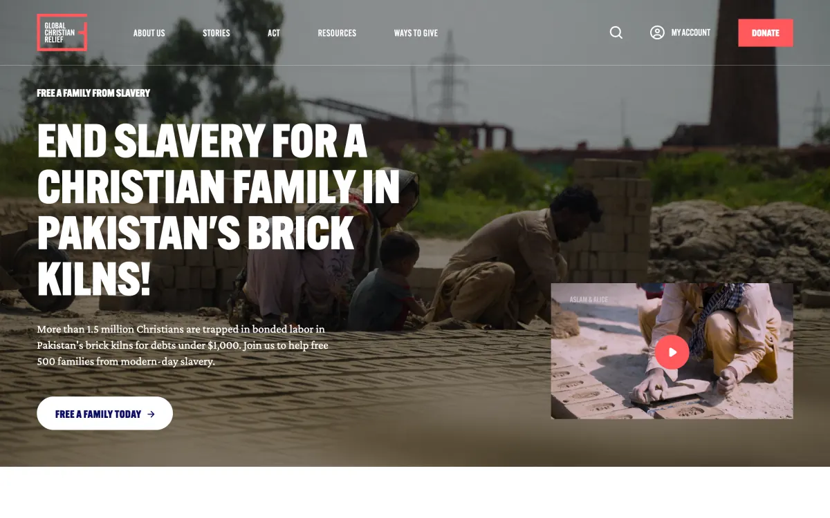 Global Christian Relief: home